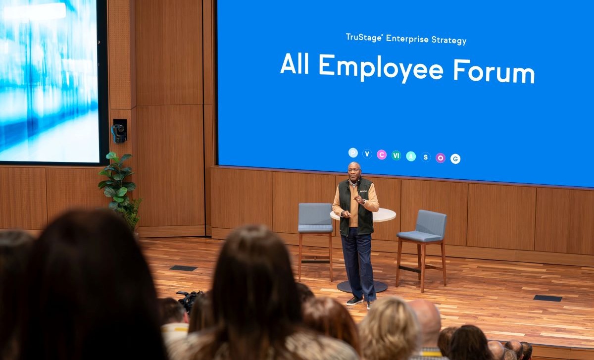 CEO Terrance William speaking at the TruStage Strategy Forum.