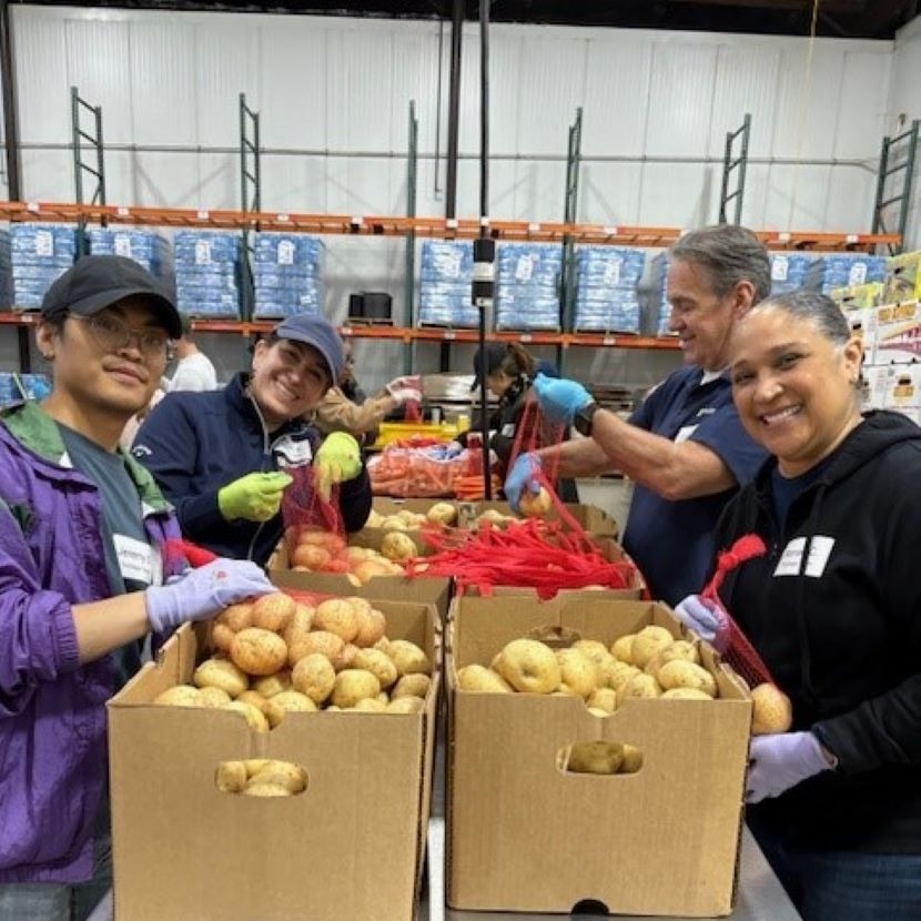 TruStage employees volunteer at their local food bank.