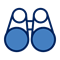 Icon of binoculars
