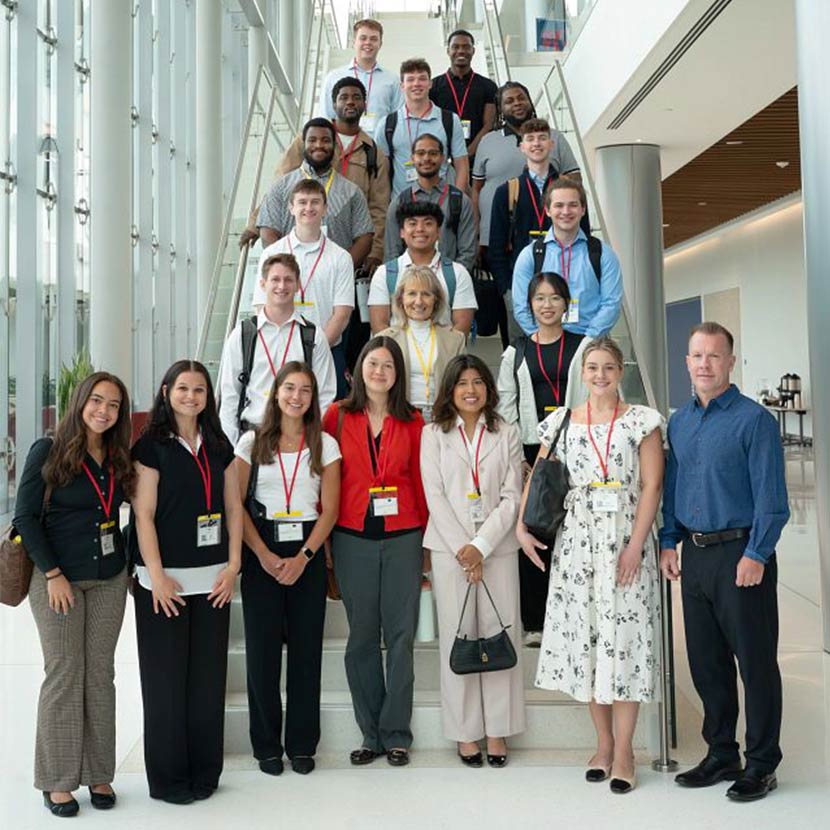 Group of interns posing for a picture