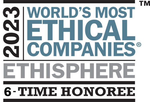 2023 World's Most Ethical Companies - 6 time honoree logo
