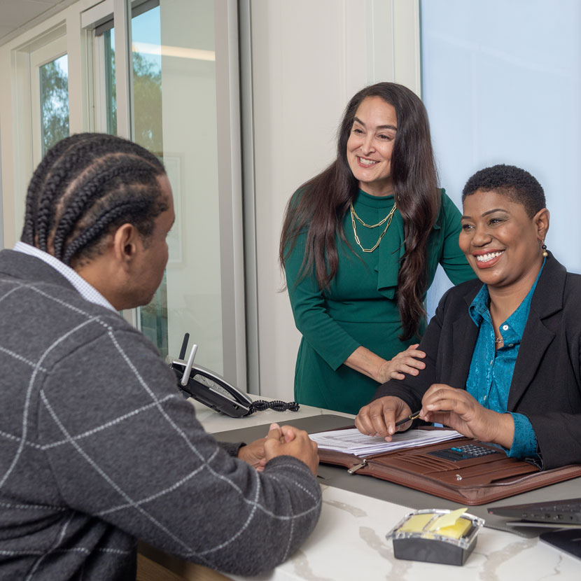 Three people talk about TruStage's DEI services